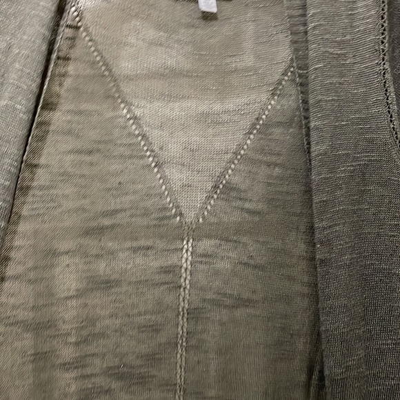 Lucky Brand full length green cardigan (sz s) - Picture 9 of 10